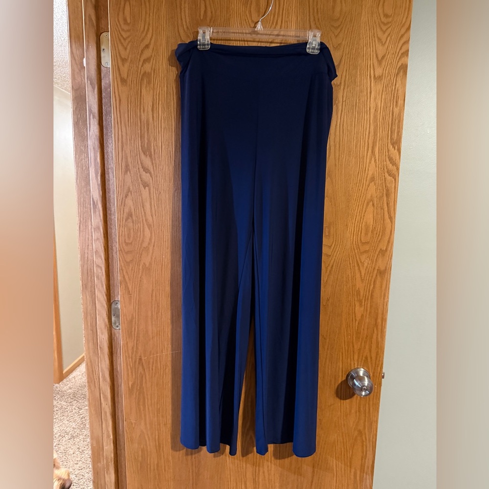 Honey and Lace Deep Blue Wide Leg Pants